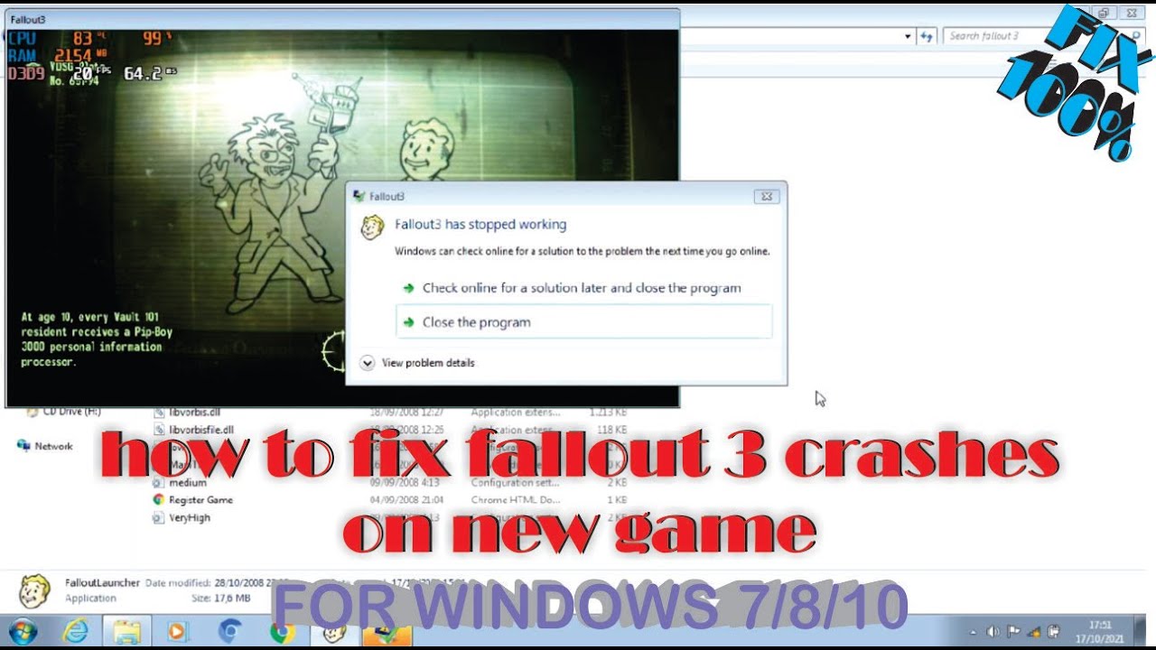 fallout 3 crash fix