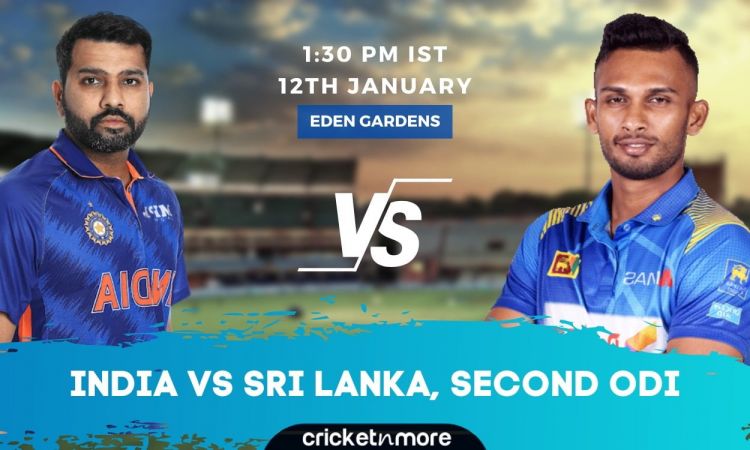 cricket score 2nd odi india vs sri lanka