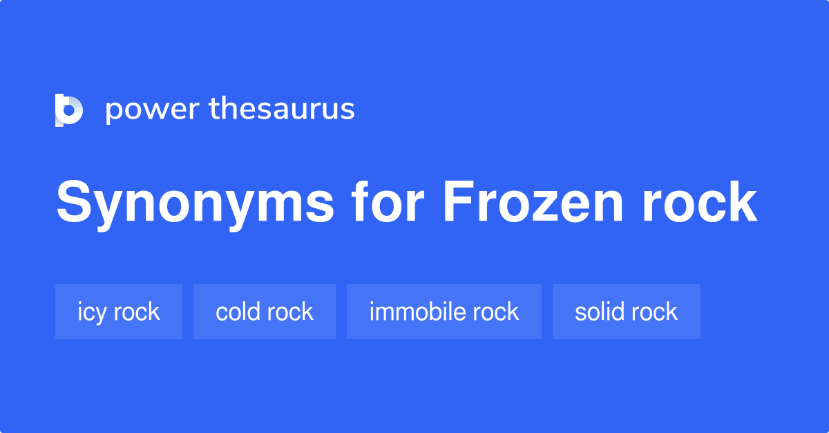 synonyms of frozen