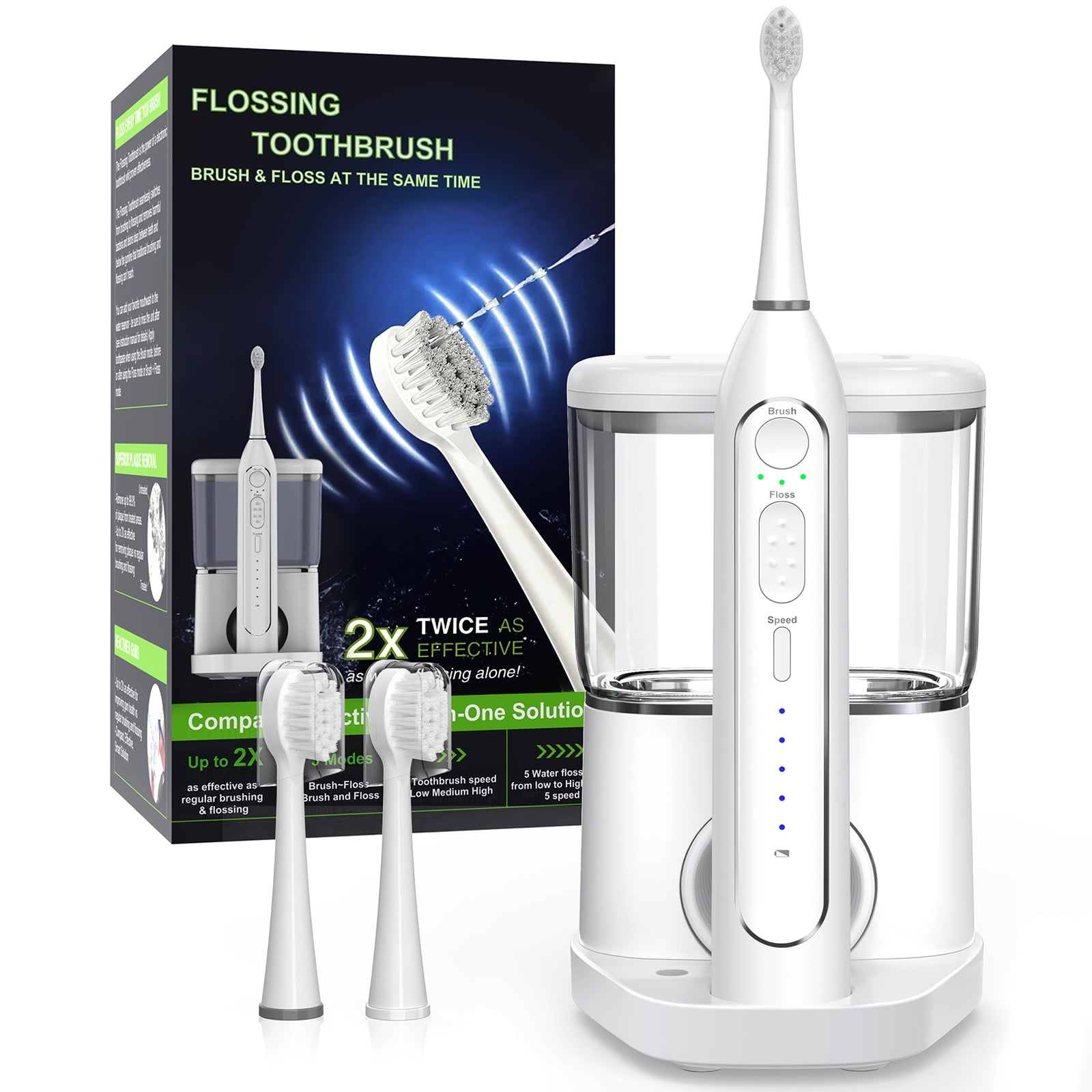 water flosser toothbrush combo