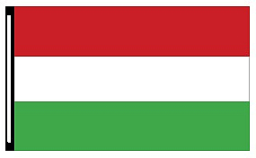 red white and green horizontal flag