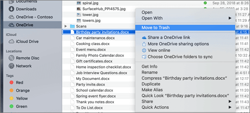 how to delete photos in onedrive