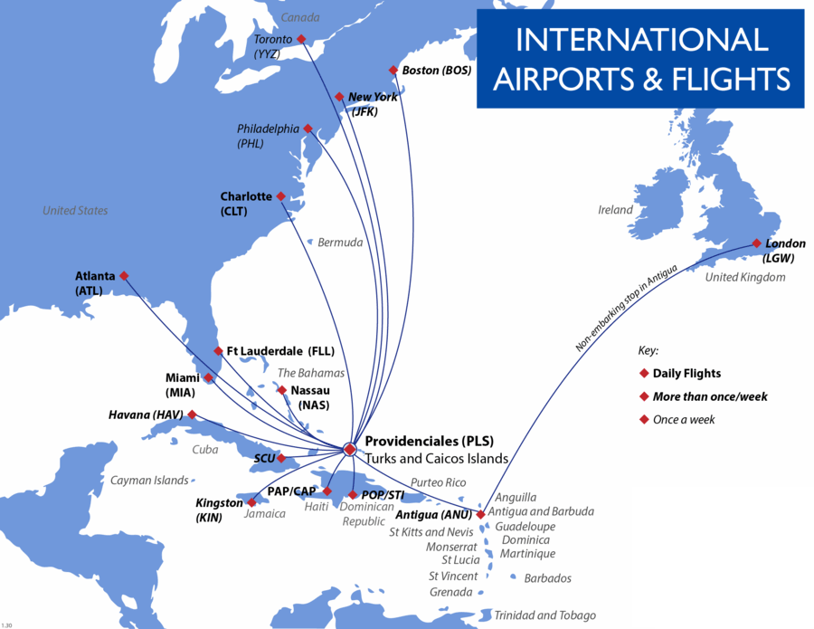 caicos islands flights