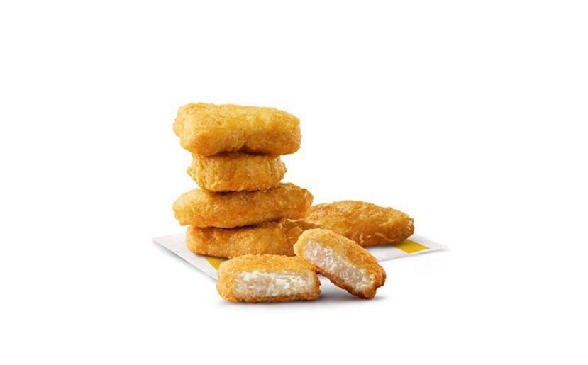 calories in 6 chicken mcnuggets