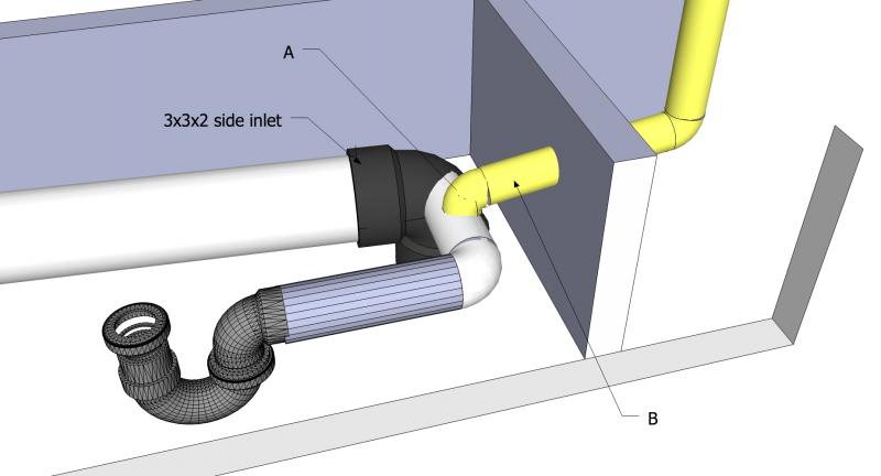 can you use 1 1 2 pipe for shower drain