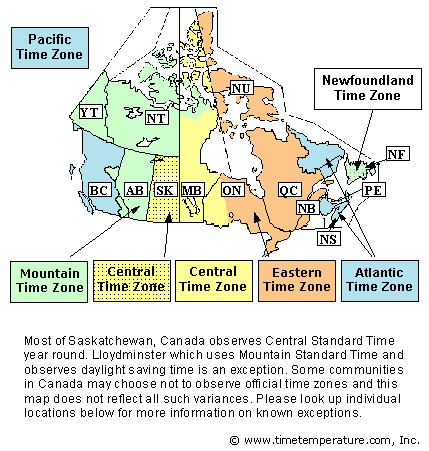 canada manitoba time zone