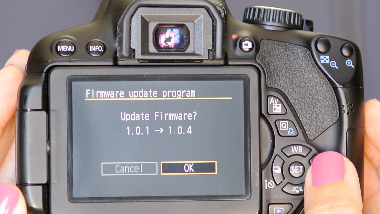 canon how to update firmware