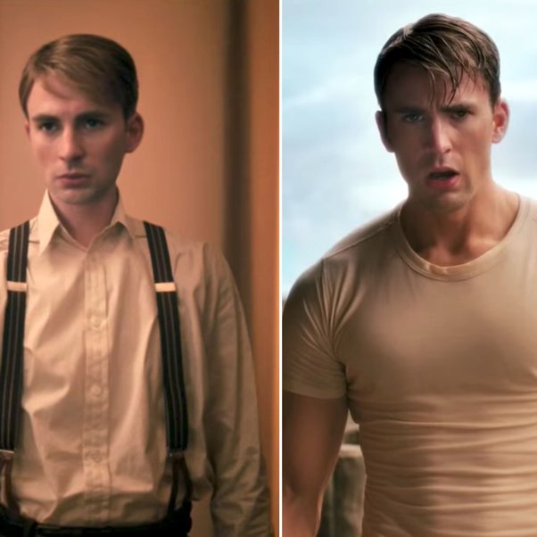 captain america before and after