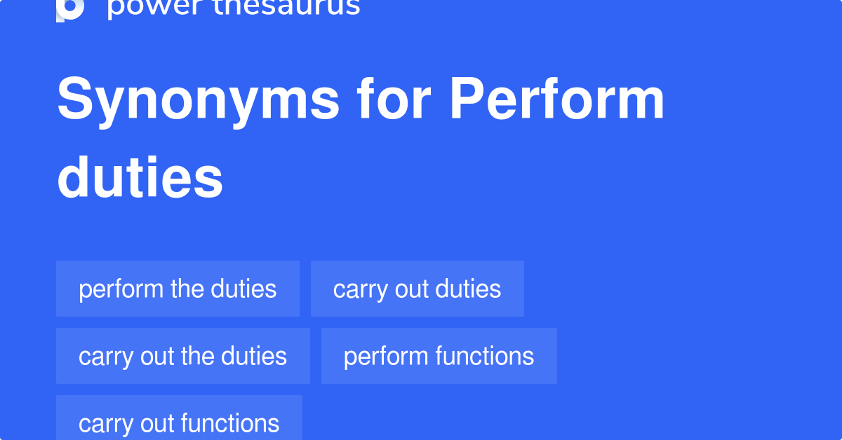 carry out synonyms