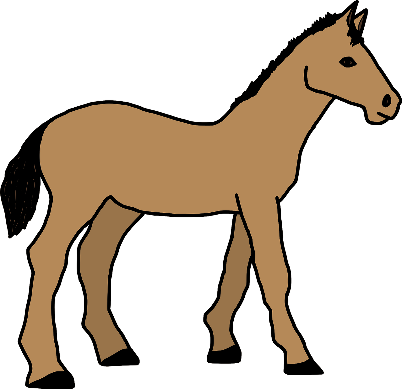 cartoon horse drawings