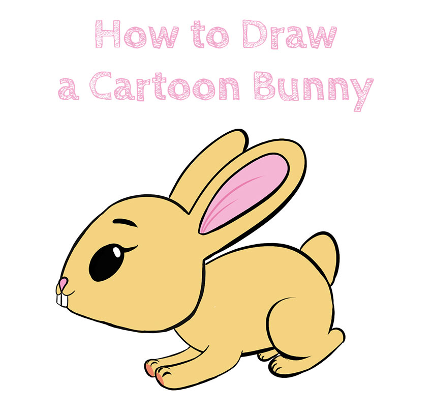 cartoon rabbit drawing