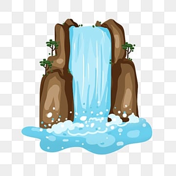 cartoon waterfall