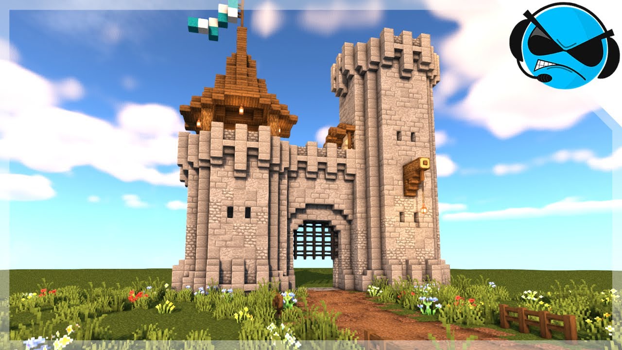 castle gate in minecraft