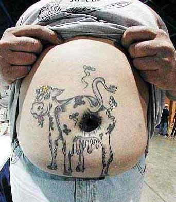 cat butthole tattoo