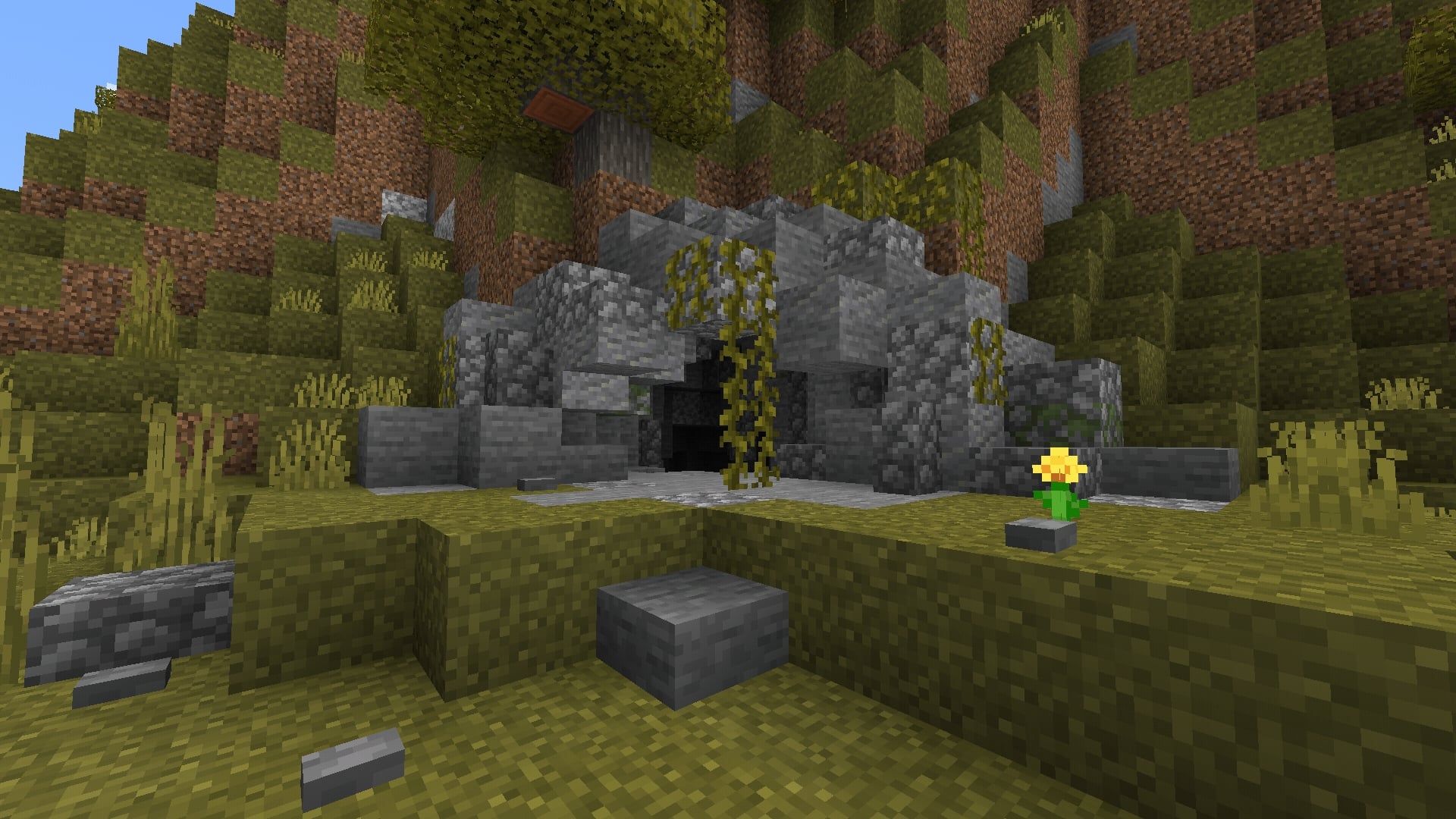 cave entrance minecraft