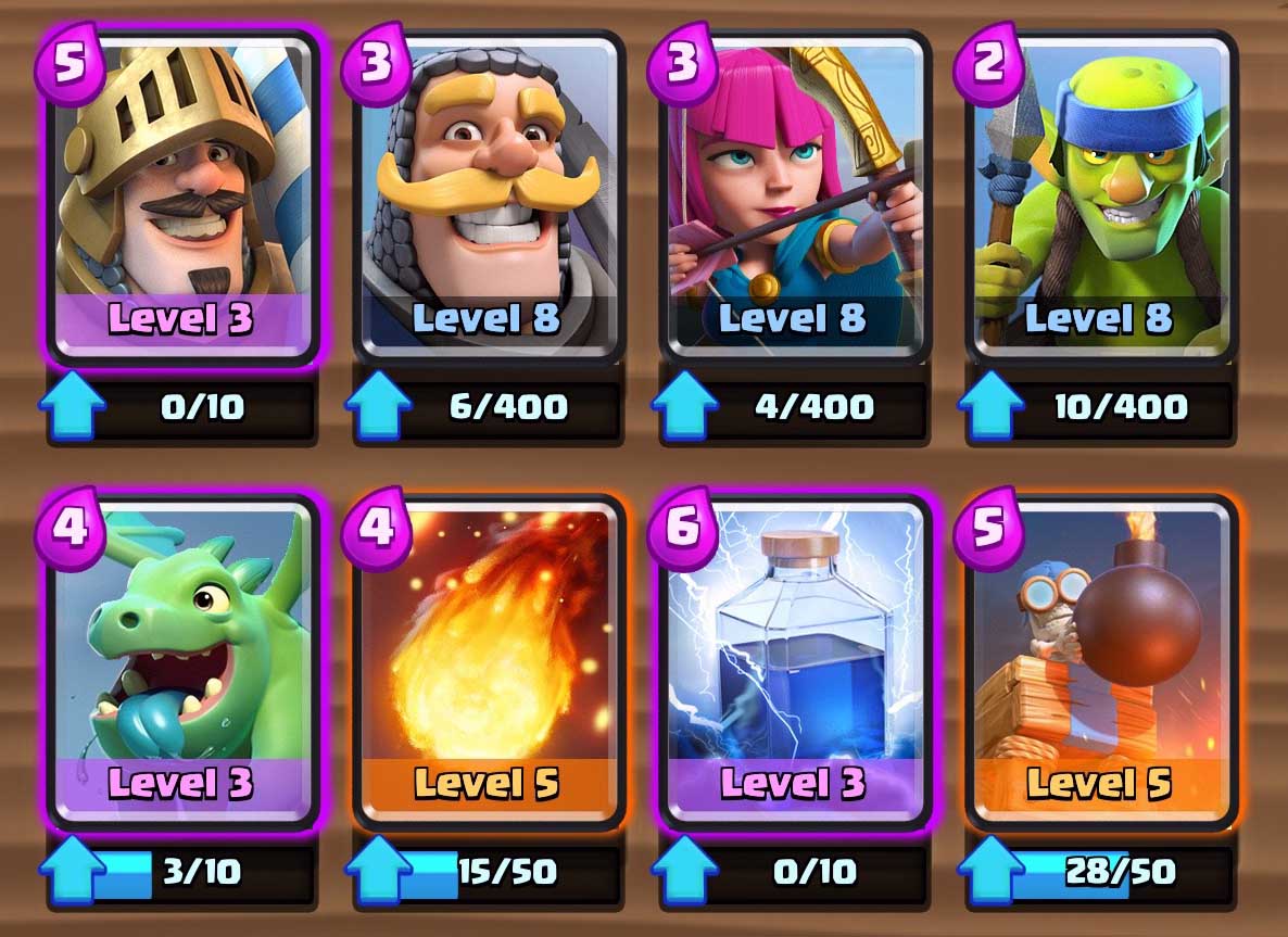 clash royale 2 arena deck