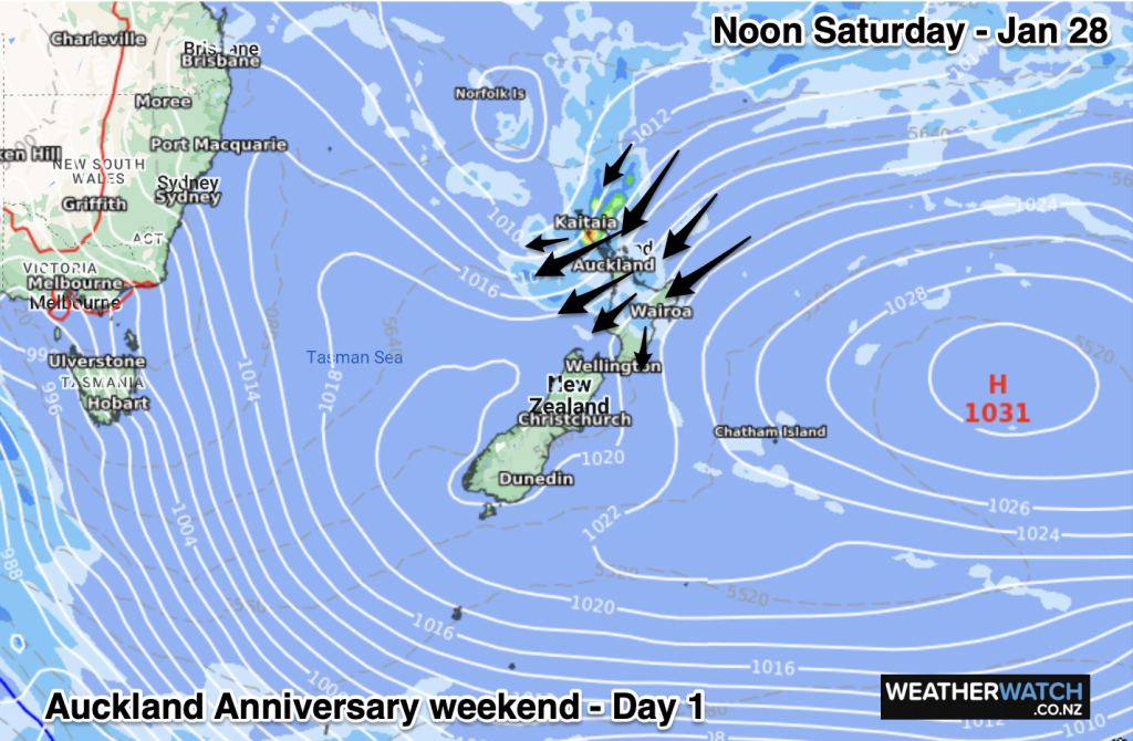 auckland weather 10 day outlook