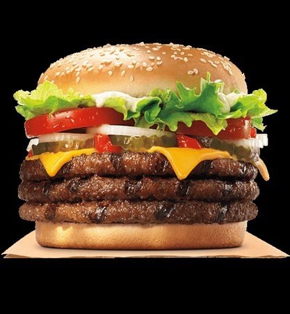 whopper double calories