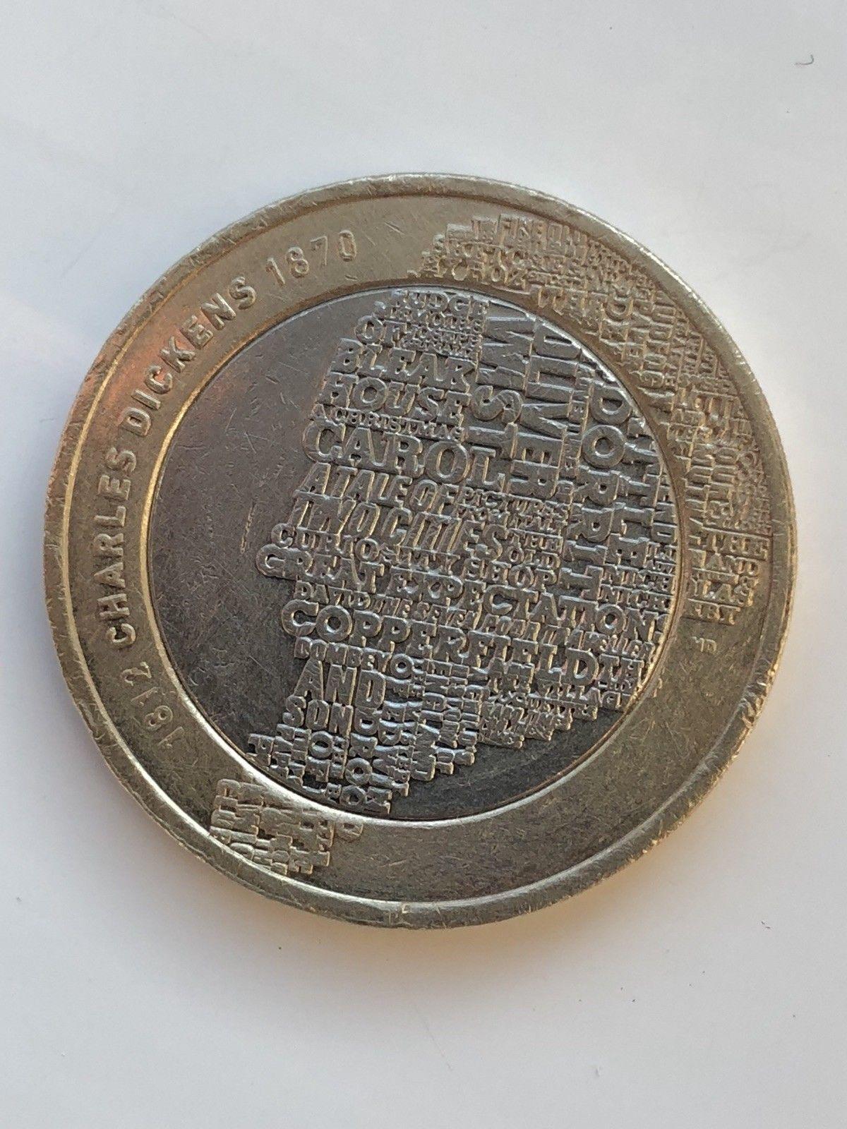 rare charles dickens 2 coin