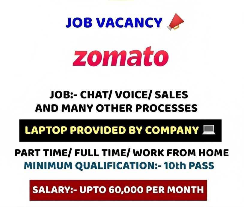 zomato chat support job