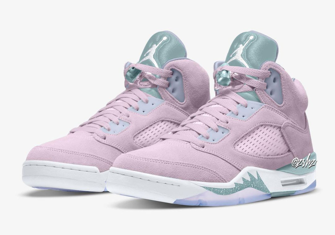 pink air jordan 5