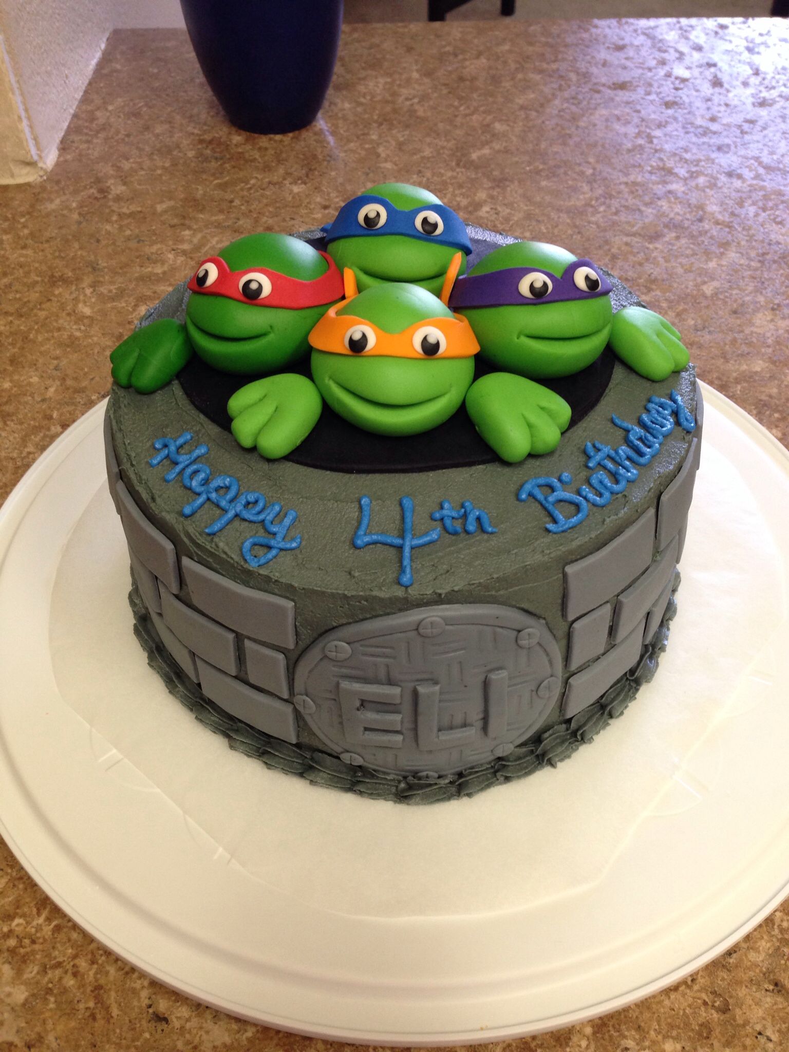 tmnt birthday cake