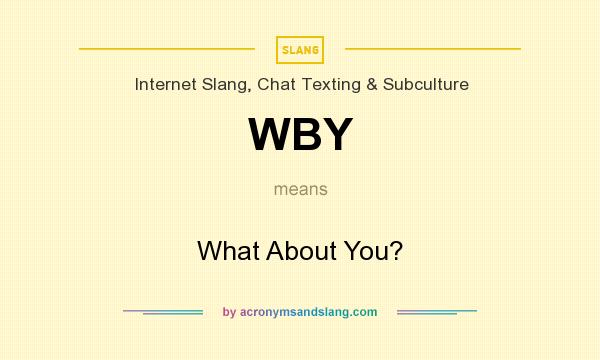 wby meaning in text