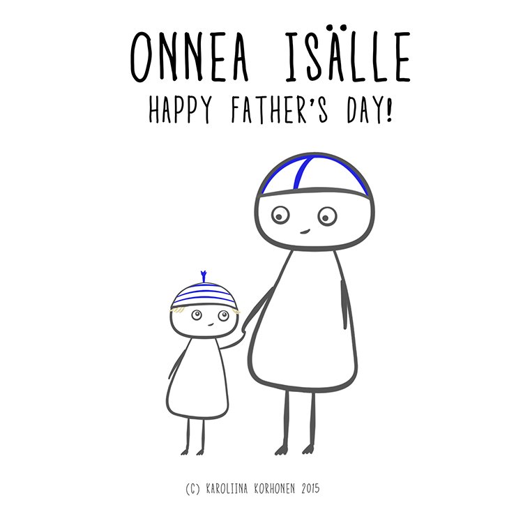 happy fathers day in finnish