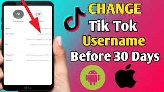 tiktok change username before 30 days