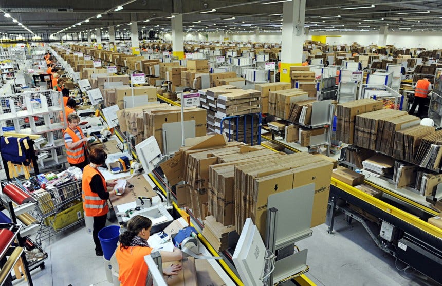 amazon fulfilment centre warehouse associate