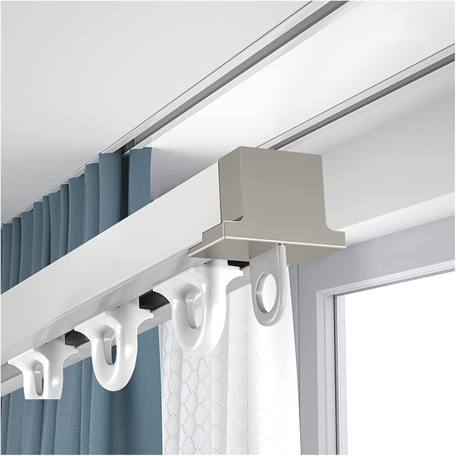 ceiling mounted curtain track