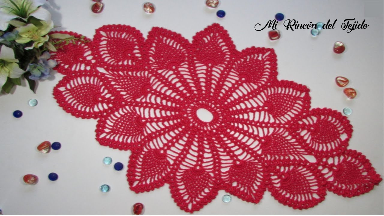 centros de mesa a crochet