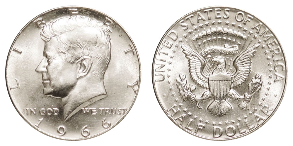 what is the value of a 1966 half dollar