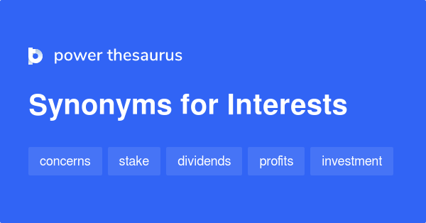 interests thesaurus