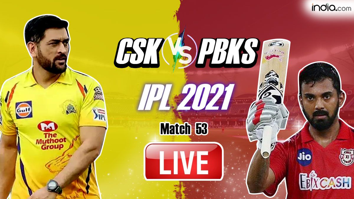 csk vs pbks 2021 live score