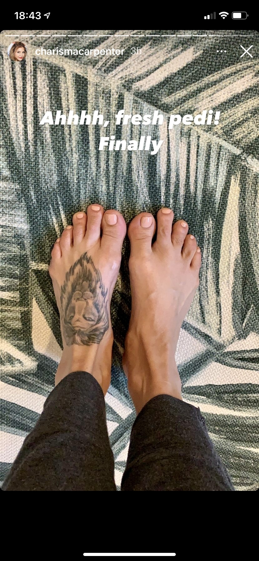 charisma carpenter feet