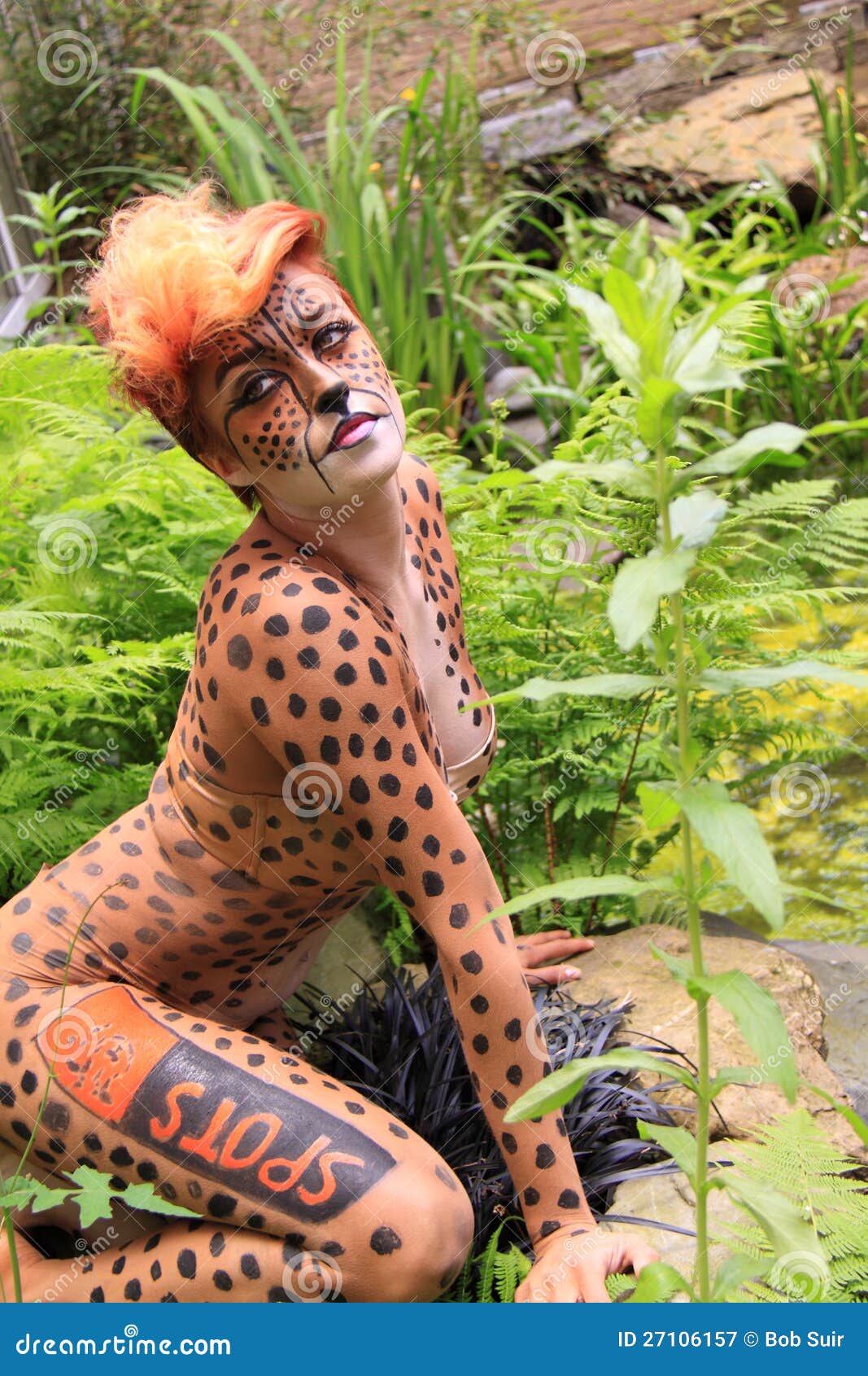 cheetah body paint