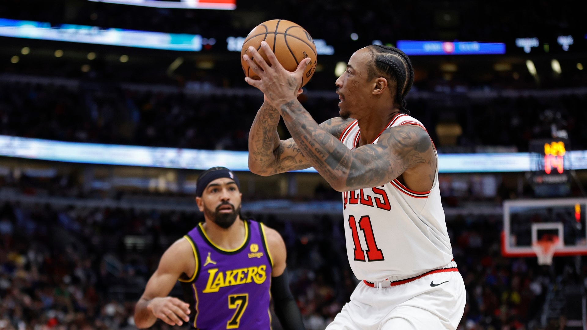 chicago bulls vs lakers match player stats