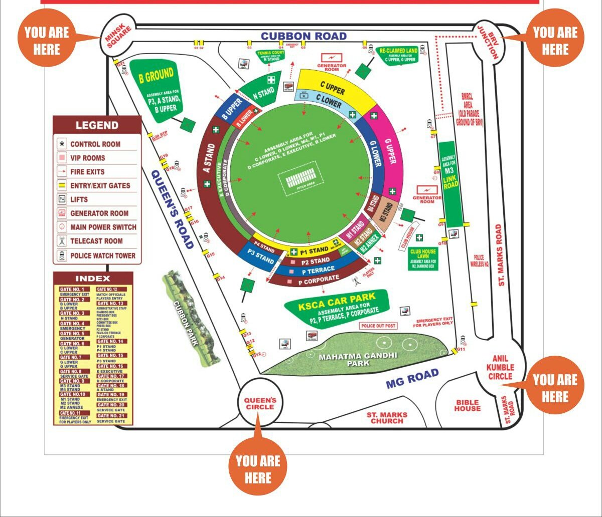 chinnaswamy stadium gate 14