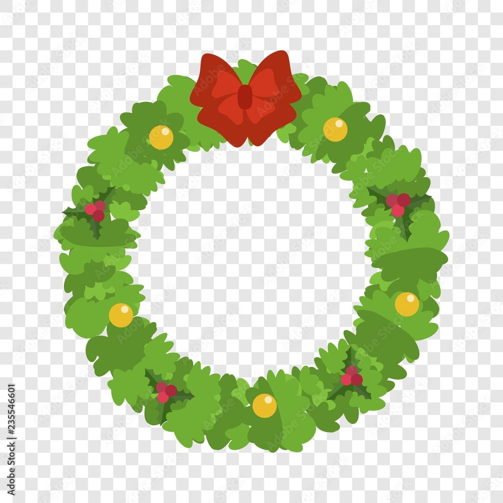 christmas wreath illustration