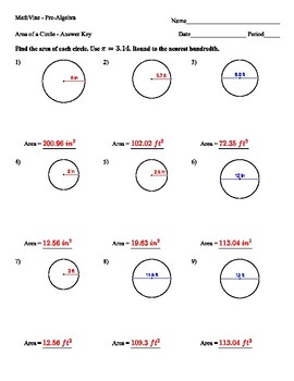 circle review worksheet answer key pdf