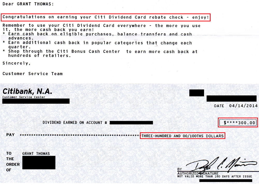 citibank balance transfer checks