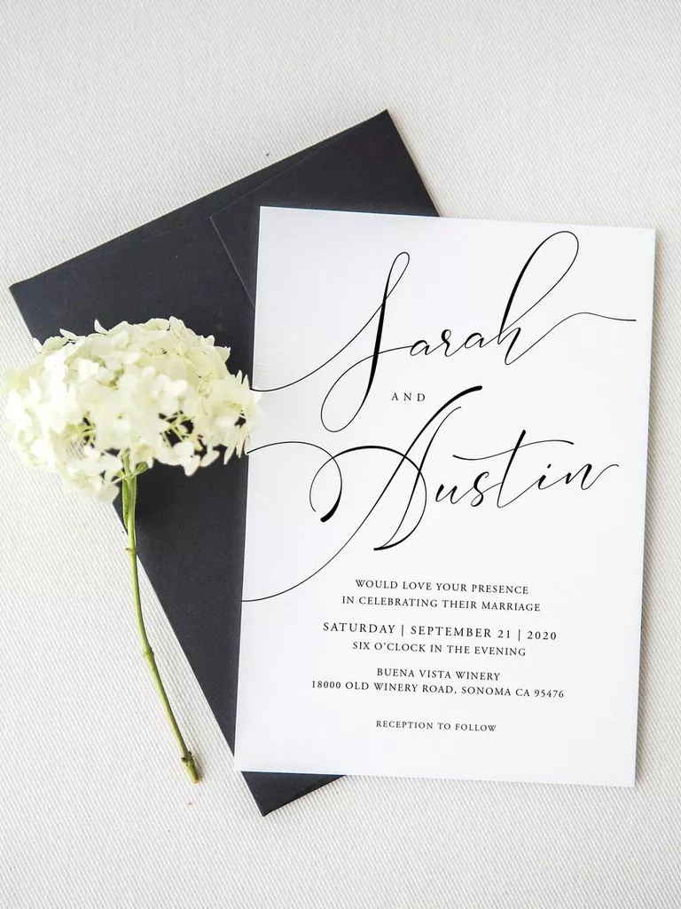 civil wedding invitation designs