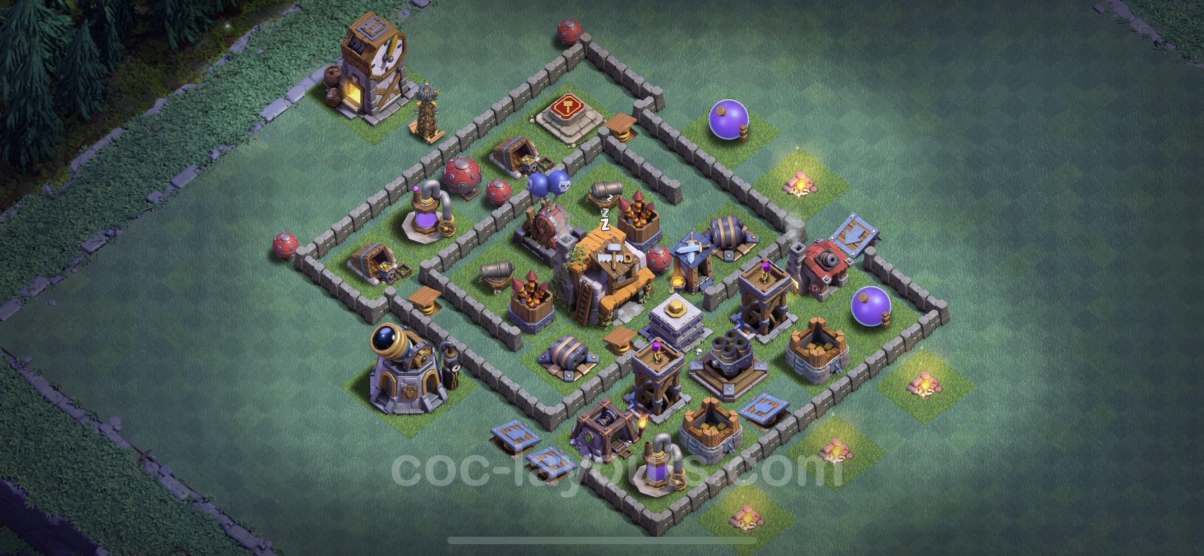 clash of clans town hall 5 builder base