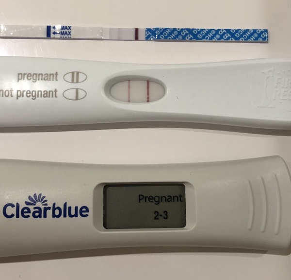 clearblue 2 3 weeks meaning