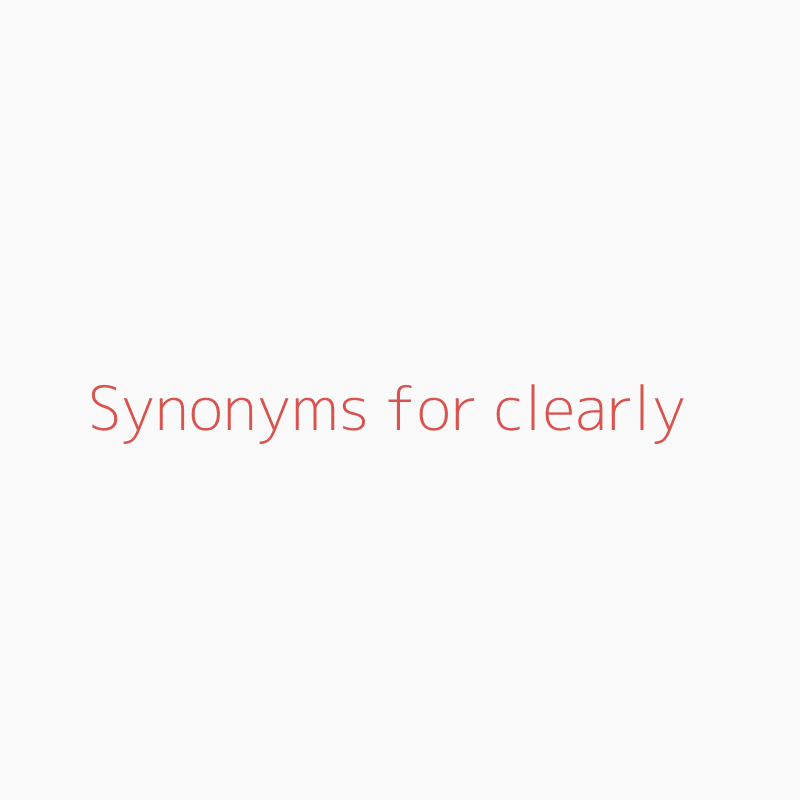 clearly synonym