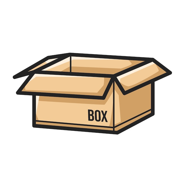 clipart cardboard box