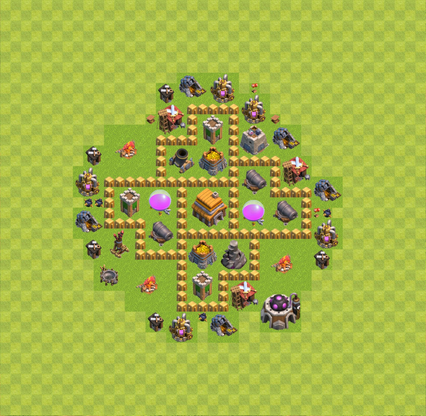 coc rathaus lvl 5 base