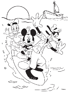 coloring pages mickey mouse