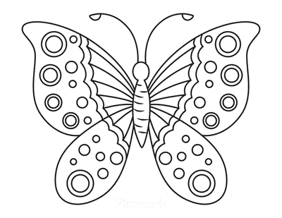 colouring pages butterfly